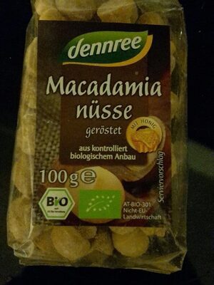 Macadamia nüsse geröstet mit Hönig