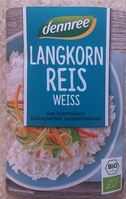 Langkorn Reis weiß