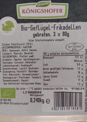 Bio Geflügel Frikadellen