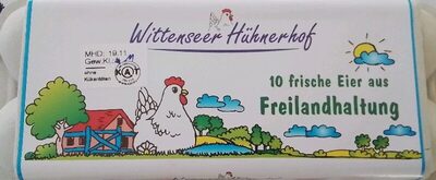 10 frische Eier aus Freilandhaltung