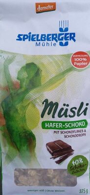 Hafer-Schoko Müsli front packaging
