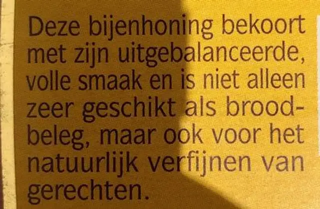 Lagnese Bee Easy Wilde Bloemenhoning ingredients label