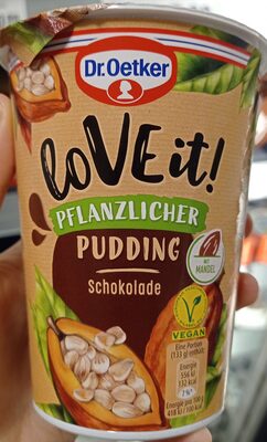 loVe it! Pflanzlicher Pudding Schokolade front packaging