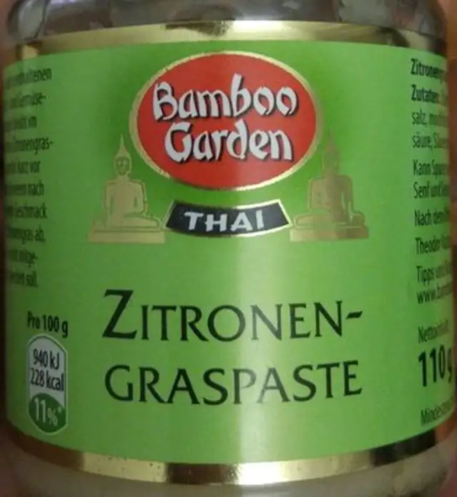 Zitronen-Graspaste front packaging