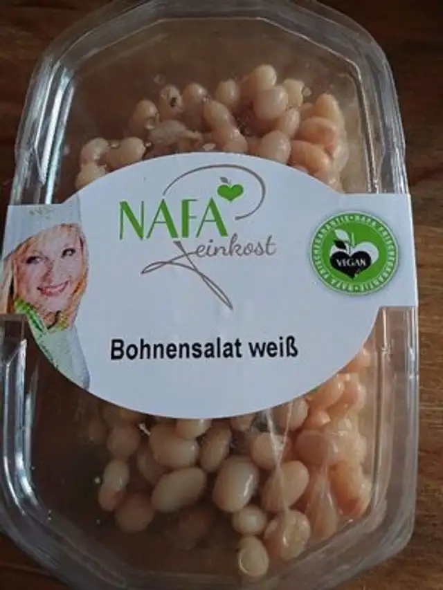 Bohnensalat weiß front packaging