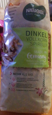 Spirales D'épeautre Complet Bio - 500G - Naturata front packaging