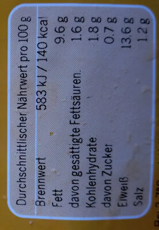 Nigari Tofu Madagaskar nutrition facts table