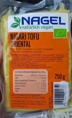 Nigari Tofu Oriental