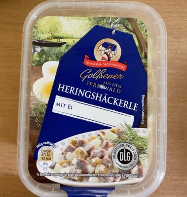 Heringshäckerle mit Ei