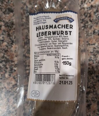 Hausmacher Leberwurst front packaging