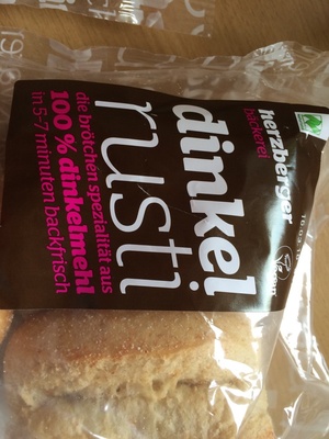 Dinkelrusti Bio-Brötchen front packaging