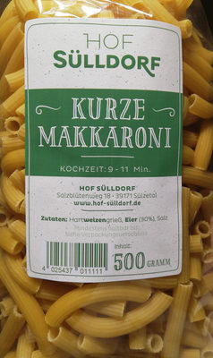 Kurze Makkaroni