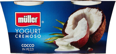 Yogurt cremoso cocco in pezzi