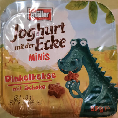 Joghurt mir der Ecke MINIS: Dinkelkekse mit Schoko front packaging