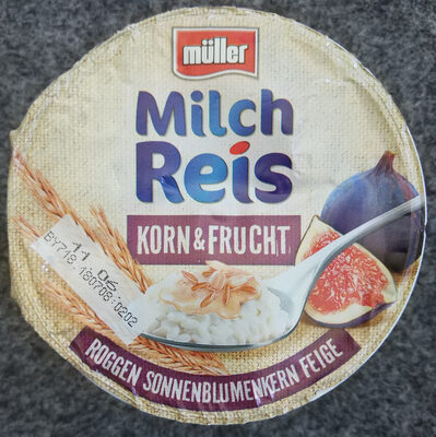 Milchreis Korn&Frucht Roggen Sonnenblumenkern Feige front packaging