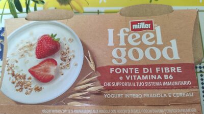 I feel good Yogurt intero fragola e cereali