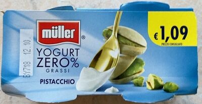 Yogurt zero% front packaging