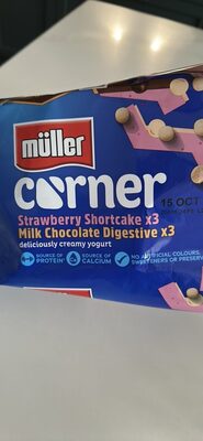 Strawberry Shortcake x3 Milk Chocolate Digestive x3 deliciously creamy yogurts