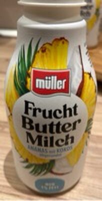 Fruchtbuttermilch Ananas Kokos