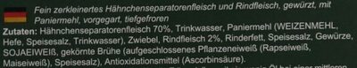 Frikadellen ingredients label
