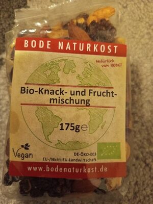 Knack und Fruchtmischung front packaging