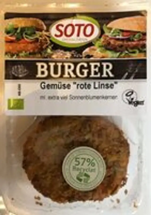 Gemüse-Burger 'rote Linse'