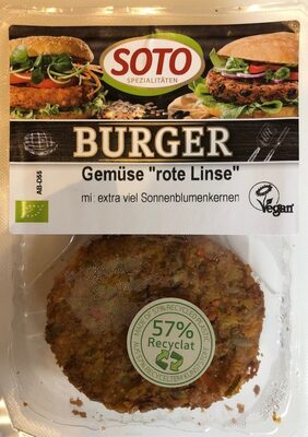 Gemüse-Burger 'rote Linse'