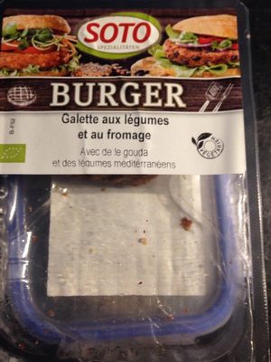 Burger/ Galette aux legumes et au fromage