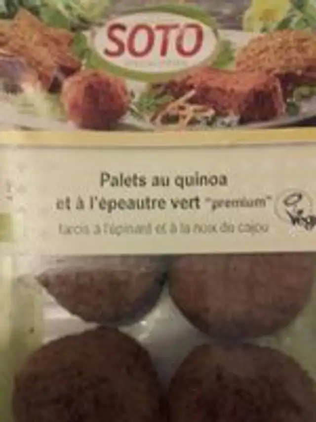 Palette au quinoa et à l épeautre vert