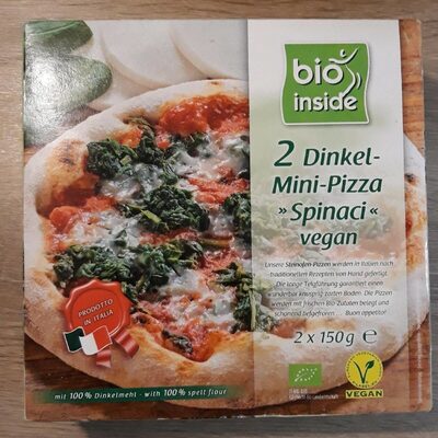 Dinkel-Mini-Pizza Spinaci vegan