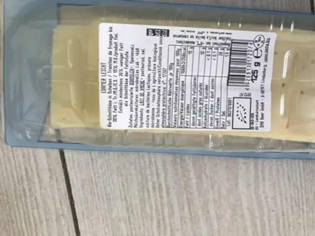 Edam allégé en tranchette, Bio ingredients label