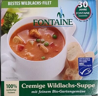 Cremige Wildlachs-Suppe