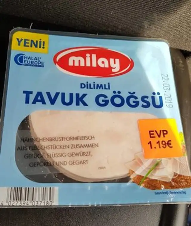 Dilimli Tavuk göğsü