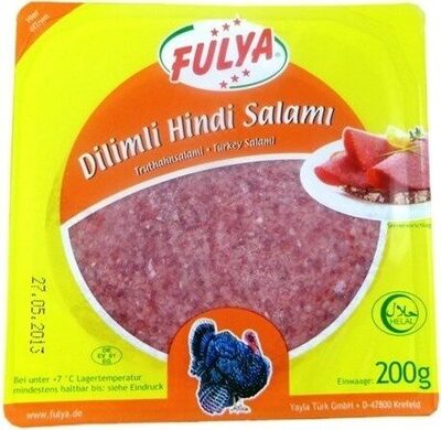 Fulya Sliiced Turkey Salami front packaging