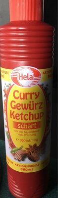 Curry Gewürz Ketchup, Scharf front packaging