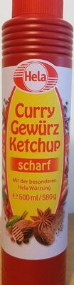 Curry Gewürz Ketchup scharf front packaging