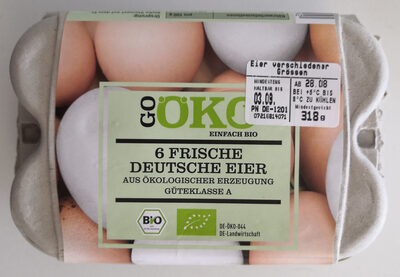 GO ÖKO 6 frische deutsche Eier