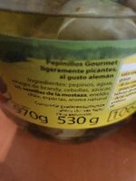 Pepinillos gourmet frasco 530 g