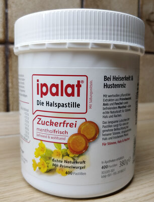 Halspastille front packaging