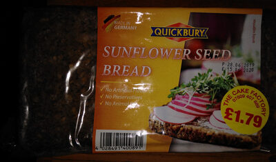 Quickbury Sunflower Seed Bread 500G