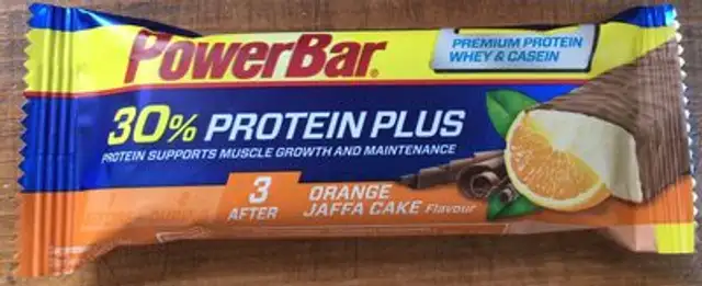 30% Protein Plus Orange Jaffa Cake Flavour ingredients label