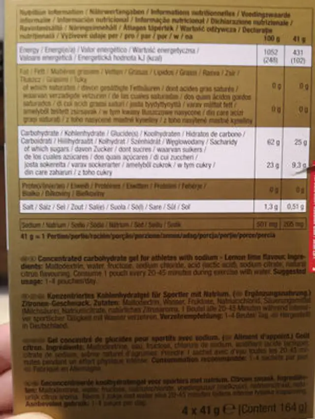 Unknown ingredients label