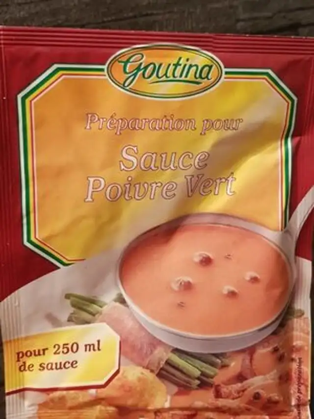 Sauce poivre vert nutrition facts table