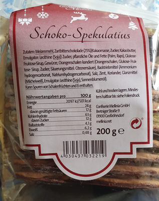 Schoko-Spekulatius front packaging