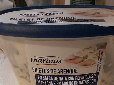 Filetes de arenque front packaging
