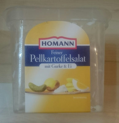 Pellkartoffelsalat mit Gurke und Ei