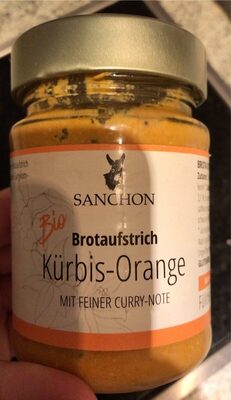 Brotaufstrich kürbis-orange front packaging
