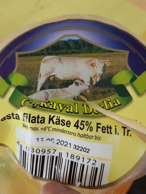Pasta filata käse front packaging