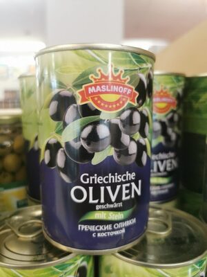 griechische Oliven mit Stein