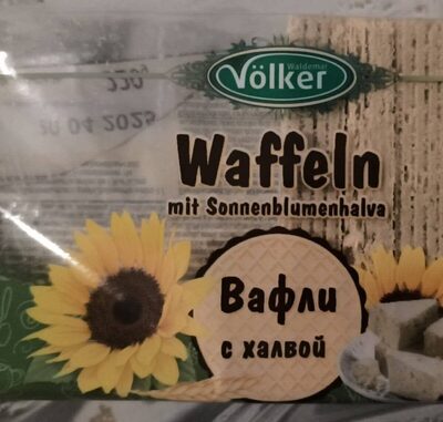 Waffeln mit Sonnenblumenhalva front packaging